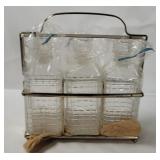 Glass Decanter Set In Caddy