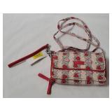 New Vera Bradley Heart Vines Clutch