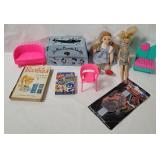 Toys Lot - Cosmetics Case, Barbie Doll & Book Etc.