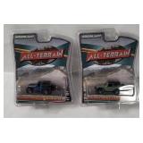 2 Greenlight All-terrain Jeep Diecasts