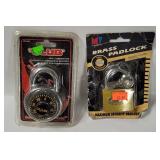 New Combo Lock & Brass Padlock