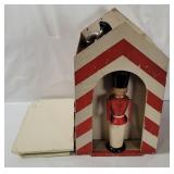 Vtg Phonograph In Wooden Toy Soldier Case