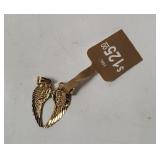 10k Gold Angel Wings Charm