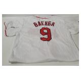 Mlb Indians Carlos Baerga Jersey W/ 2 Signatures