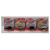 4 Mini Metals Vehicles - Utility Trucks Etc.