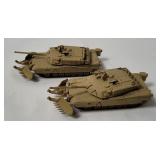 2 Johnny Lightning Diecast Abrams Tanks