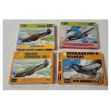 4 Revell Model Kits 1/144- Suisei, Hawker, Grumman