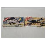 2 Aurora Model Kits 1/72 - Spitfire, Thunderbolt