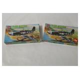 2 Airfix P-51b Mustang Model Kits 1/72