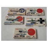 5 Ahm Model Kits 1/144 - Aichi, Mustang, Ki-61-1