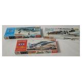 3 Lindberg Model Kits 1/72 - Grumman, Mustang