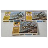 3 Revell Convair B-24 Model Kits 1/72