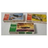 3 Frog Model Kits 1/72 - Spitfire, Lockheed