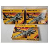 3 Testors Junkers Ju-188 Model Kits 1/72