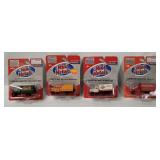 4 Mini Metals Vehicles - Delivery Trucks/ Vans
