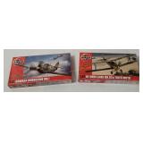 2 Airfix Model Kits 1/72 - Hawker, De Havilland