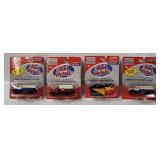 4 Mini Metals Vehicles - Delivery Trucks Etc.