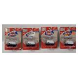 4 Mini Metals Vehicles - U S Mail Trucks