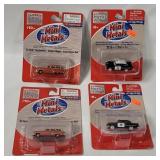 4 Mini Metals Vehicles - Chevy Police, Customline