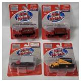 4 Mini Metals Vehicles - Delivery Truck/ Vans