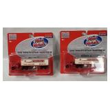 2 Mini Metals Carling Tractor Trailer Sets