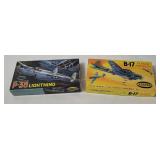 2 Aurora Model Kits - Lockheed, Boeing B-17