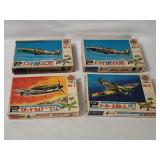 4 Plamo Model Kits 1/72 - Hawker, Focke Wulf