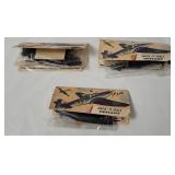 3 Airfix Defiant Warplane Model Kits 1/72