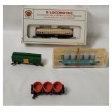 N Scale Train Cars & Bachmann Loco