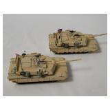 2 Corgi Diecast M1 Abrams Tanks