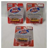 3 Mini Metals Ford Fairlane Taxis