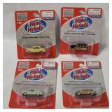 4 Mini Metals Vehicles - Desoto, Country Squier