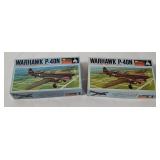 2 Monogram Warhawk P-40n Model Kits 1/72