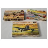 3 Revell Model Kits 1/72 - Nakajima, P-47d