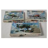 3 Tamiya Model Kits - Shoki, Shinden, Mitsubishi