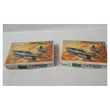 2 Tamiya Messerschmitt Model Kits 1/100