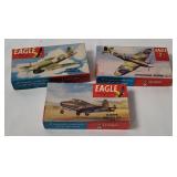3 Eagle Model Kits 1/96- Hawker, Spitfire, Gloster
