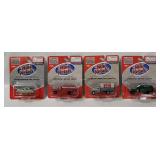 4 Mini Metals Vehicles - Tanker Trucks Etc.
