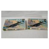 2 Fujimi Messerschmitt Model Kits 1/72