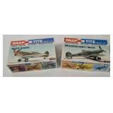 2 Monogram Model Kits - Tiger Shark, Messerschmitt