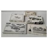 5 Warplane Model Kits- Veeday, Alfa, Meikraft, Mai