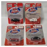 4 Mini Metals Vehicles - Fairlane, Ambulance