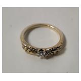 Pandora Angel Wings Silver Ring Size 5.5