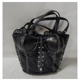 Far Nine Black Bustier Purse