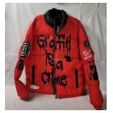 Tango Hotel Brandalised Graffiti Jacket W/ Tag X L