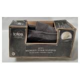 Totes Mens Memory Foam Slippers Size M