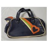 Rainbow Heart Blue Purse