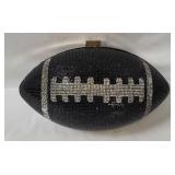 Caleesa Rhinestone Football Purse W/ Tag