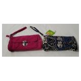 2 Vera Bradley Pushlock Wristlets