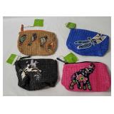 4 Vera Bradley Straw Pouches W/ Tags